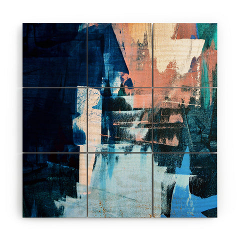 Alyssa Hamilton Art On the Dock a pretty abstract Wood Wall Mural
