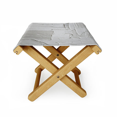 Alyssa Hamilton Art Relief 3 an abstract textured Folding Stool