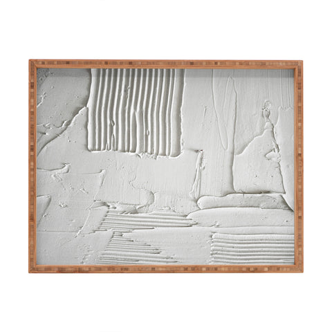 Alyssa Hamilton Art Relief 3 an abstract textured Rectangular Tray