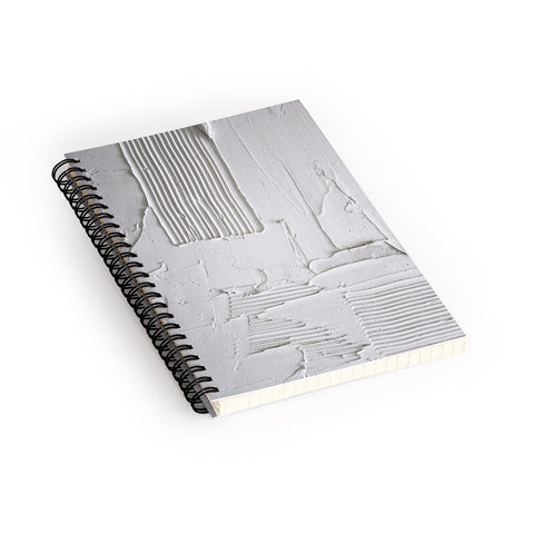 Alyssa Hamilton Art Relief 3 an abstract textured Spiral Notebook