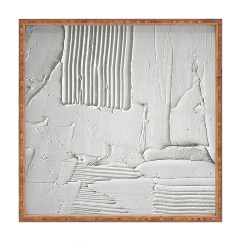 Alyssa Hamilton Art Relief 3 an abstract textured Square Tray