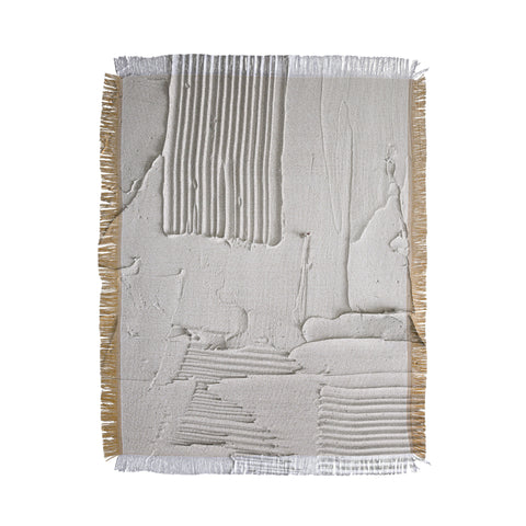 Alyssa Hamilton Art Relief 3 an abstract textured Throw Blanket