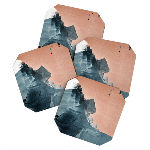 Alyssa Hamilton Art Renew a minimal abstract piece Coaster Set