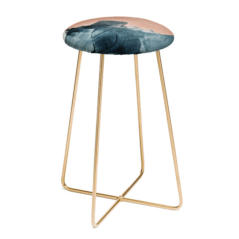 Alyssa Hamilton Art Renew a minimal abstract piece Counter Stool