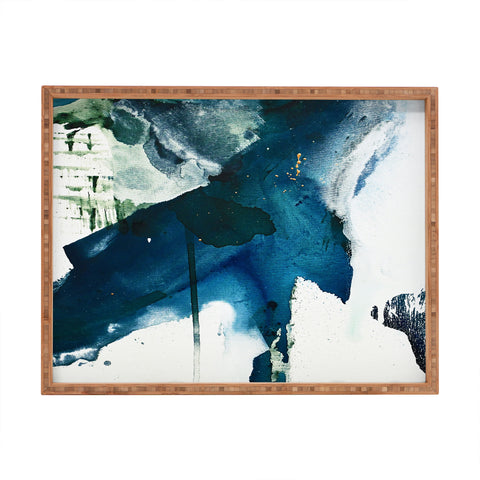 Alyssa Hamilton Art Untamed a minimal abstract Rectangular Tray