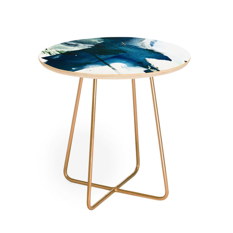 Alyssa Hamilton Art Untamed a minimal abstract Round Side Table