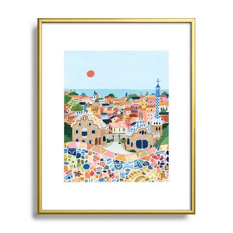 Ambers Textiles Barcelona I Metal Framed Art Print