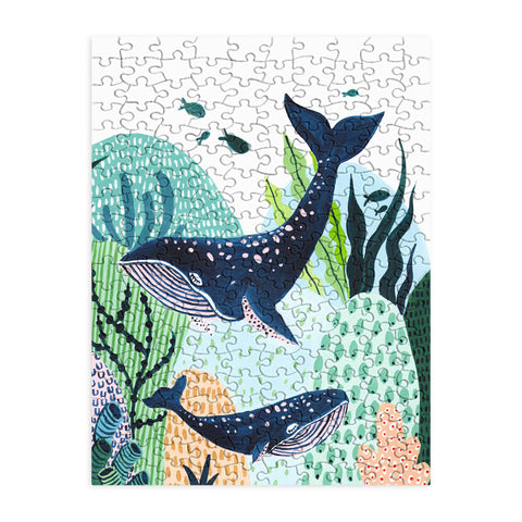 Ambers Textiles Blue Whale Family Puzzle