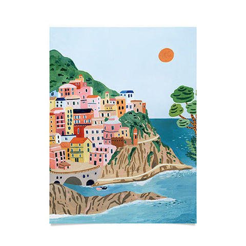 Ambers Textiles Cinque Terre Poster