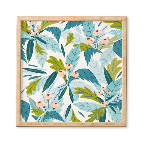 Ambers Textiles Folk Florals Framed Wall Art