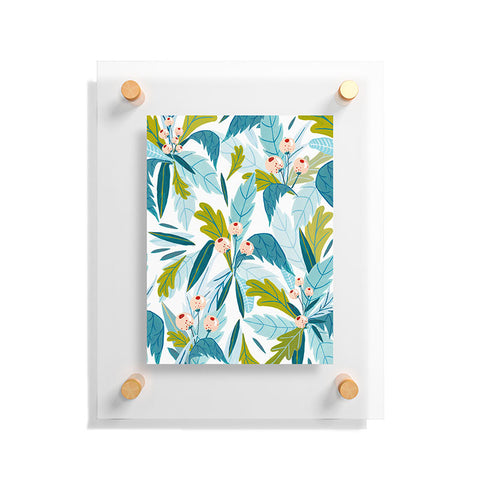 Ambers Textiles Folk Florals Floating Acrylic Print