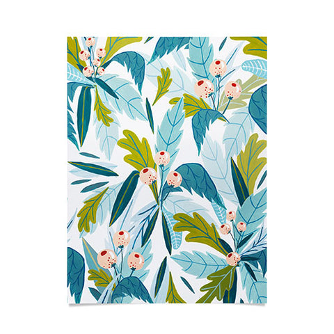 Ambers Textiles Folk Florals Poster