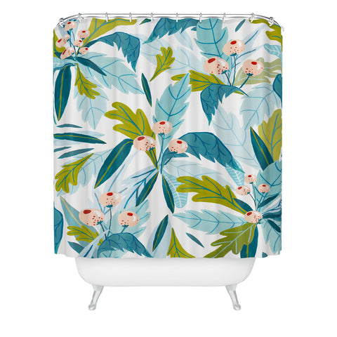Ambers Textiles Folk Florals Shower Curtain
