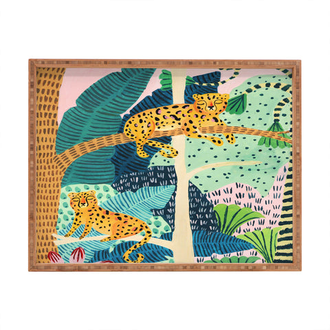 Ambers Textiles Jungle Cheetahs Rectangular Tray