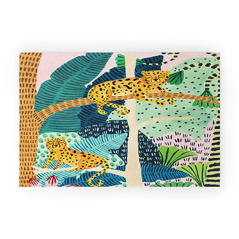 Ambers Textiles Jungle Cheetahs Welcome Mat