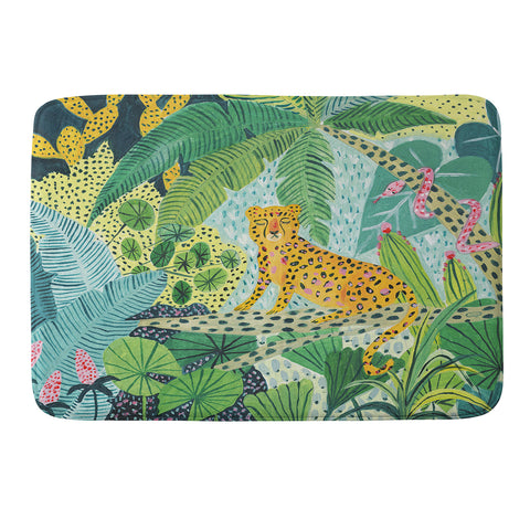 Ambers Textiles Jungle Leopard Memory Foam Bath Mat