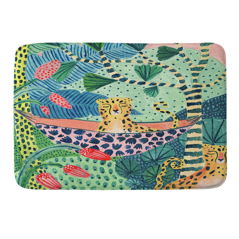 Ambers Textiles Jungle Leopard Family Memory Foam Bath Mat