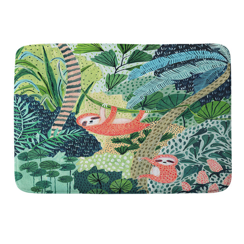 Ambers Textiles Jungle Sloth Memory Foam Bath Mat