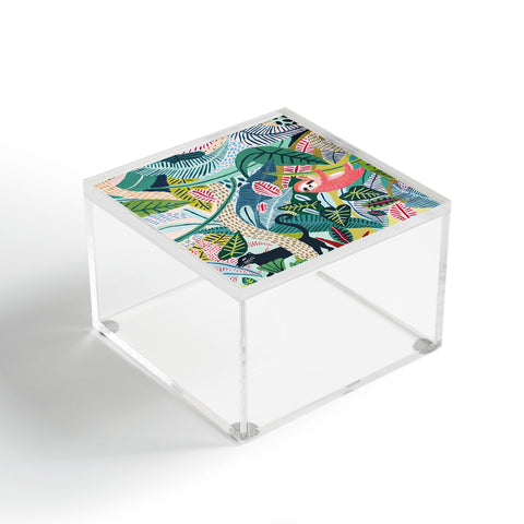 Ambers Textiles Jungle Sloth Panther Pals Acrylic Box
