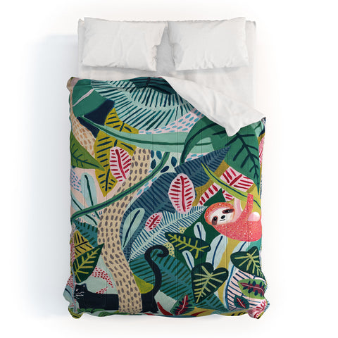Ambers Textiles Jungle Sloth Panther Pals Comforter