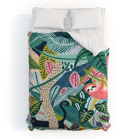 Ambers Textiles Jungle Sloth Panther Pals Duvet Cover