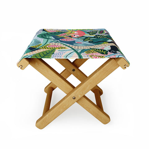 Ambers Textiles Jungle Sloth Panther Pals Folding Stool