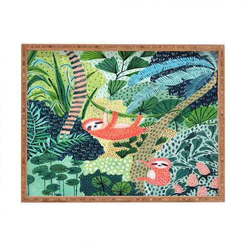 Ambers Textiles Jungle Sloth Rectangular Tray