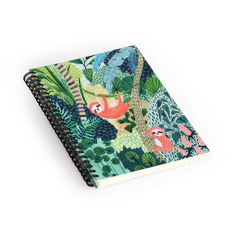 Ambers Textiles Jungle Sloth Spiral Notebook