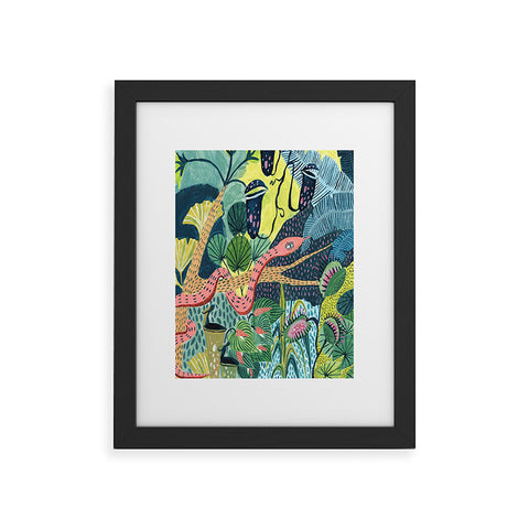 Ambers Textiles Jungle Snakes Framed Art Print