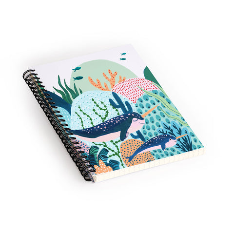 Ambers Textiles Narwhal Family Spiral Notebook