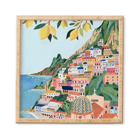 Ambers Textiles Positano Italy Framed Wall Art