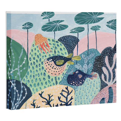 Ambers Textiles Puffer Fish Art Canvas