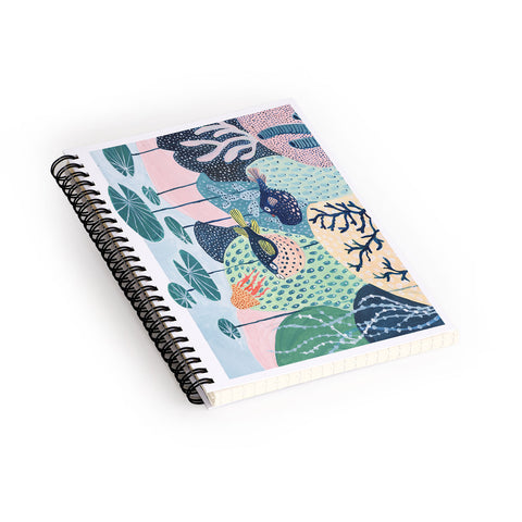 Ambers Textiles Puffer Fish Spiral Notebook