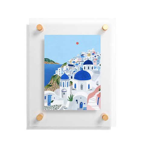 Ambers Textiles Santorini Floating Acrylic Print
