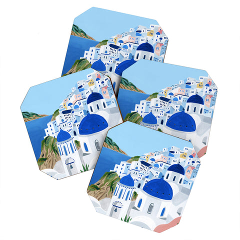 Ambers Textiles Santorini Coaster Set