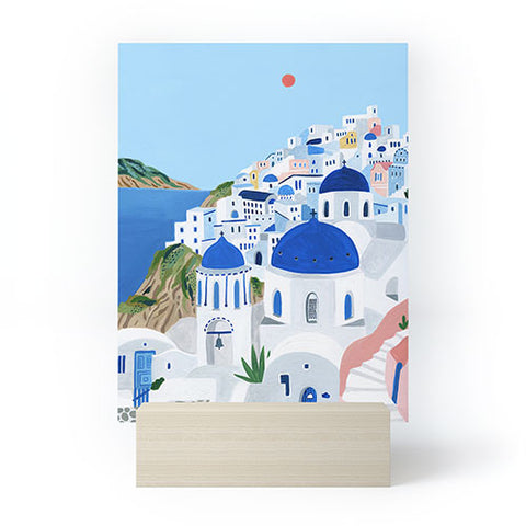 Ambers Textiles Santorini Mini Art Print