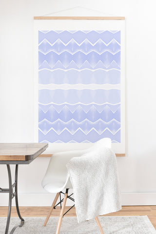 Amy Sia Agadir 3 Pastel Blue Art Print And Hanger