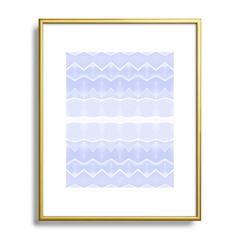 Amy Sia Agadir 3 Pastel Blue Metal Framed Art Print