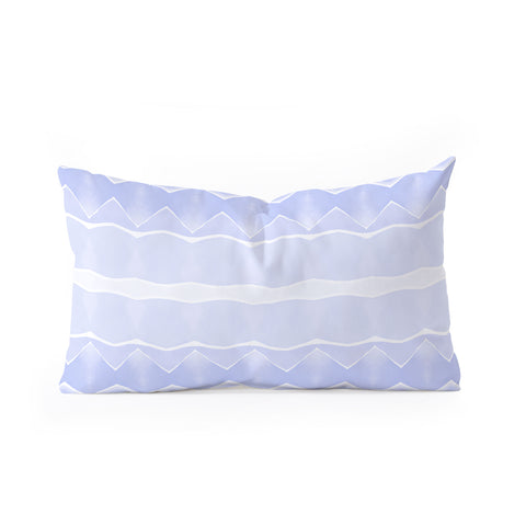 Amy Sia Agadir 3 Pastel Blue Oblong Throw Pillow