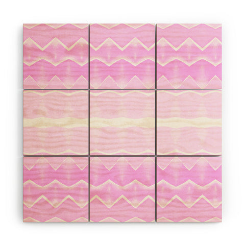 Amy Sia Agadir 3 Pink Wood Wall Mural