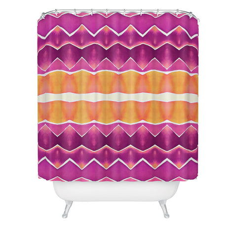 Amy Sia Agadir 3 Purple Shower Curtain