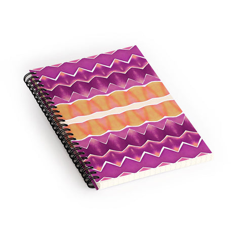 Amy Sia Agadir 3 Purple Spiral Notebook