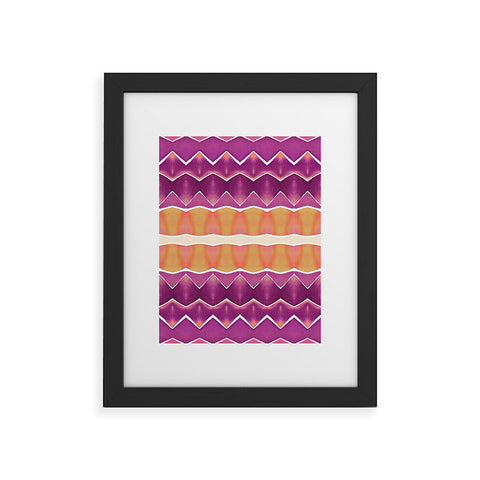 Amy Sia Agadir 3 Purple Framed Art Print