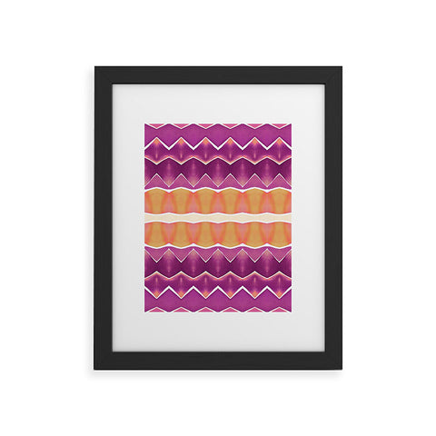 Amy Sia Agadir 3 Purple Framed Art Print