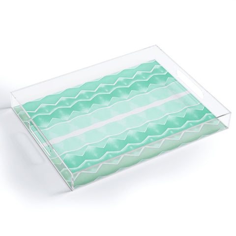 Amy Sia Agadir 3 Sea Green Acrylic Tray