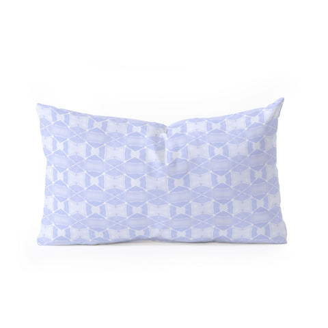 Amy Sia Agadir 4 Pastel Blue Oblong Throw Pillow