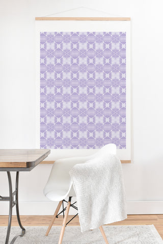 Amy Sia Agadir 4 Pastel Purple Art Print And Hanger