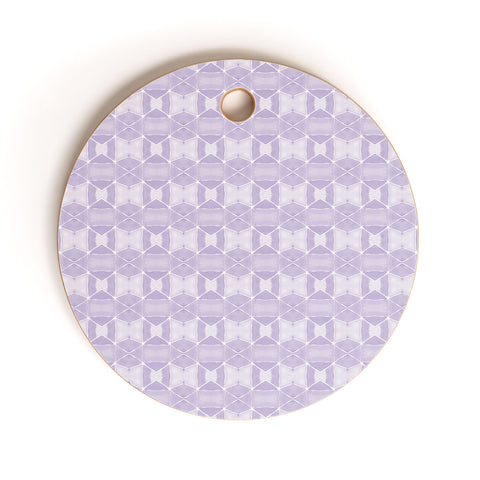 Amy Sia Agadir 4 Pastel Purple Cutting Board Round