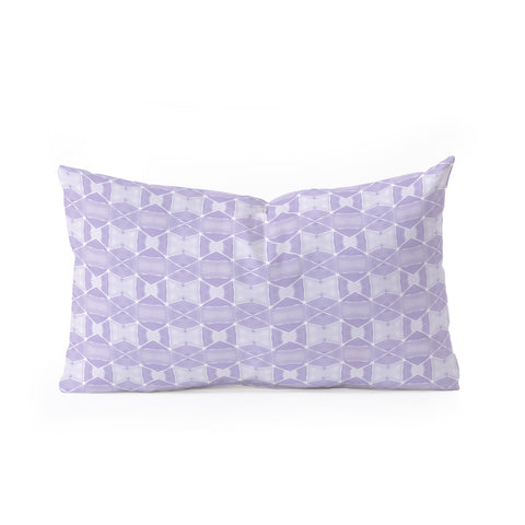 Amy Sia Agadir 4 Pastel Purple Oblong Throw Pillow