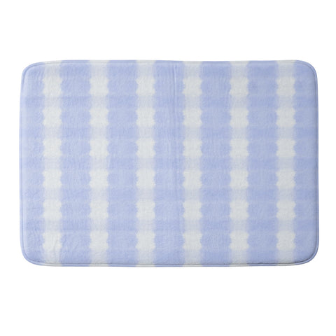 Amy Sia Agadir 5 Pastel Blue Memory Foam Bath Mat